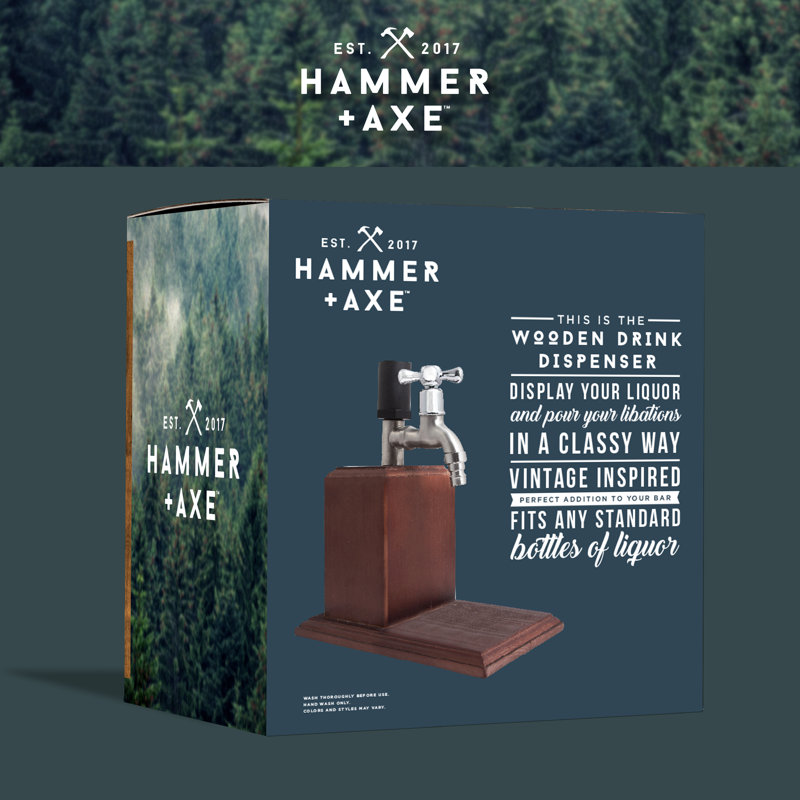 Hammer and Axe Beverage Dispenser Wayfair